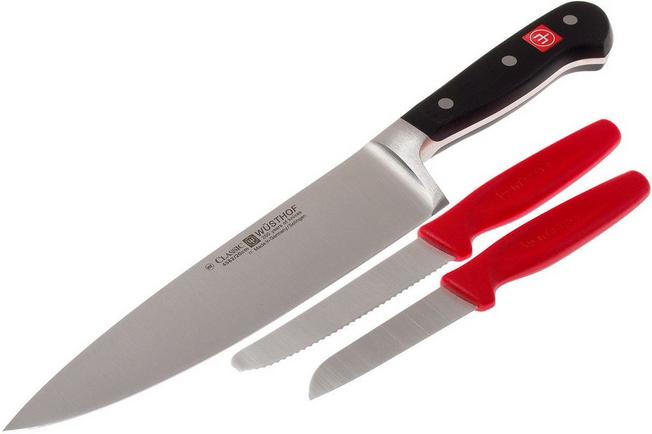 Image for Wüsthof Classic chef's knife 20 cm + two straight paring knives, 9608-8