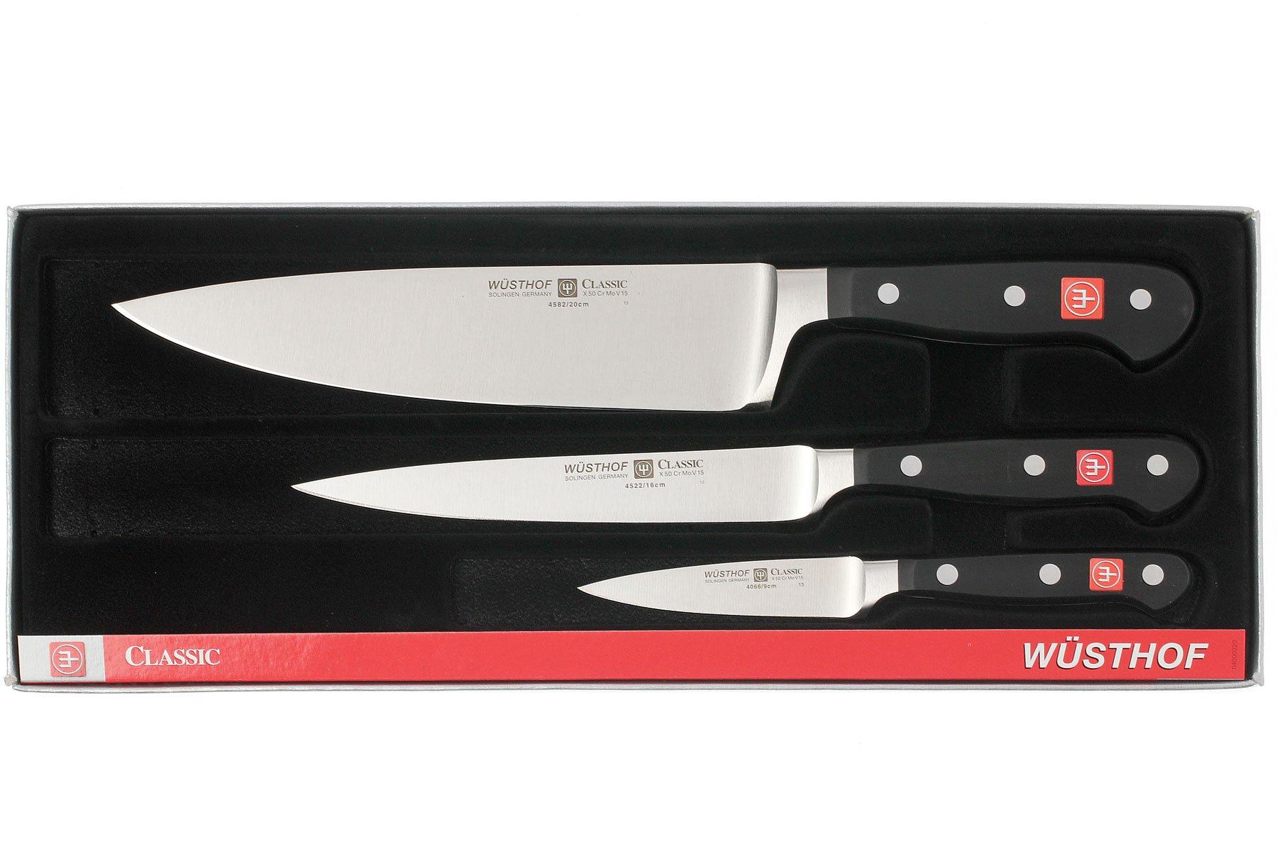 Wüsthof Classic Knife set 3-piece, 9608 | Advantageously shopping at ...