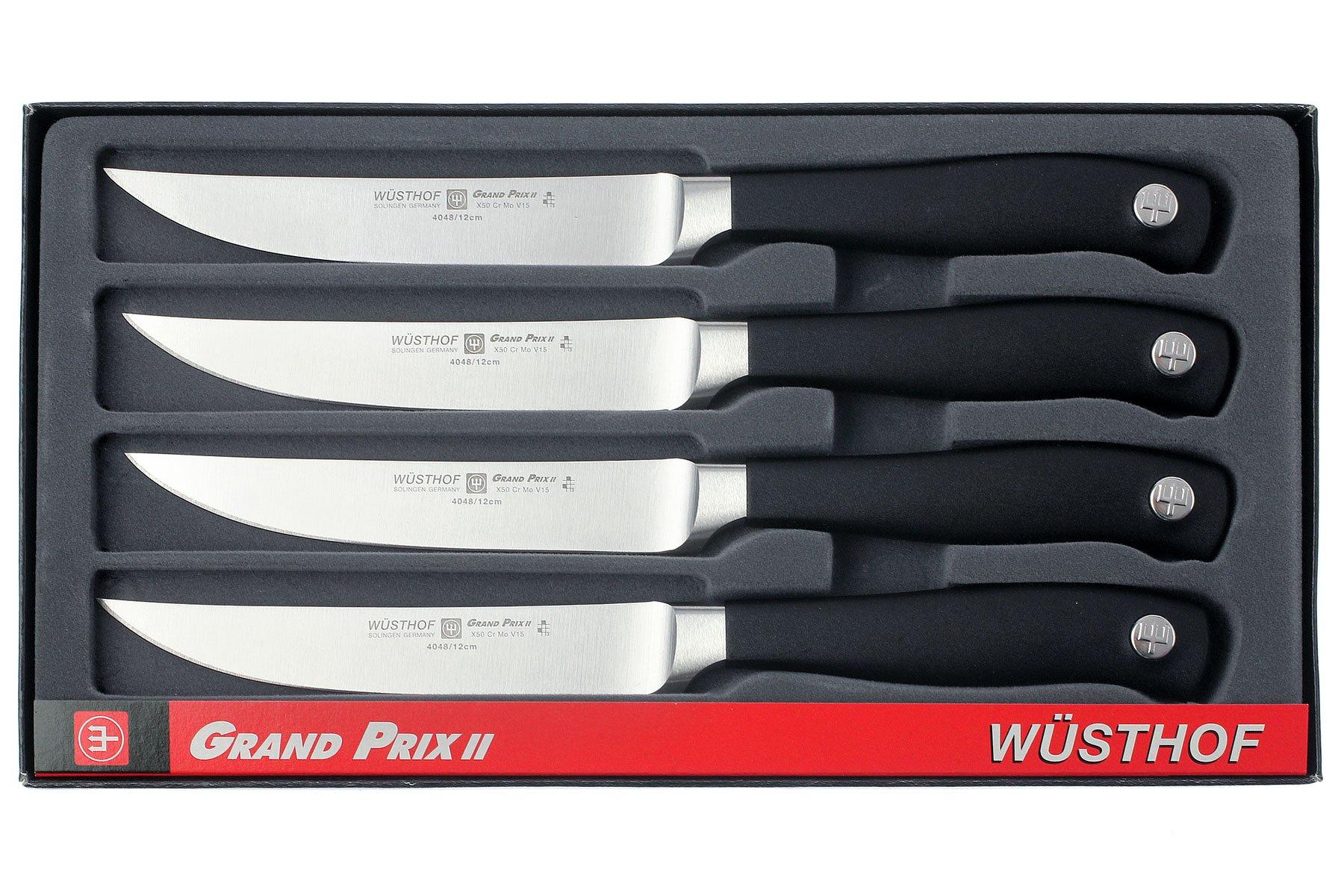 Reviews and Ratings for Wusthof Grand Prix II 4 Piece Steak Knife Set -  KnifeCenter - 9625