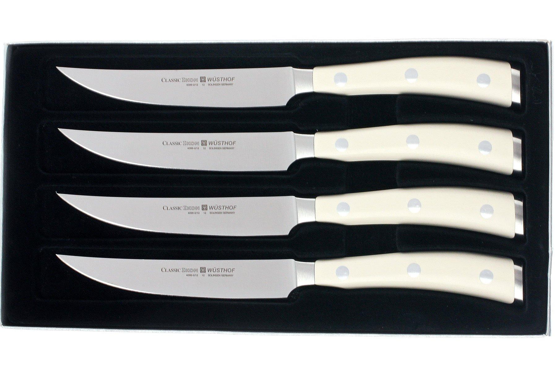 Wüsthof Classic IKON 4Piece White Steak Knife Set Advantageously