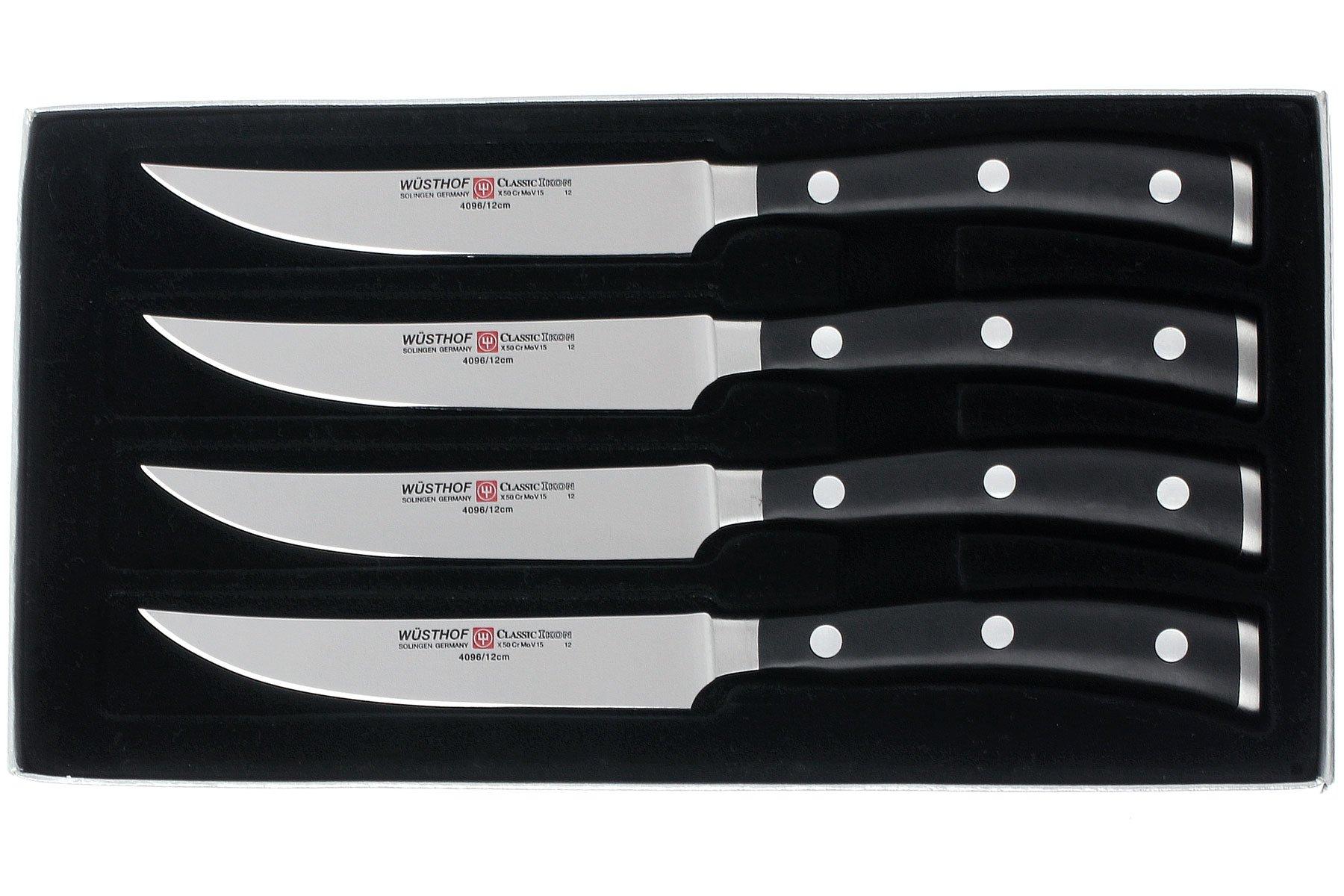 Wüsthof Classic Ikon Steak Knives with Box - Set of 4
