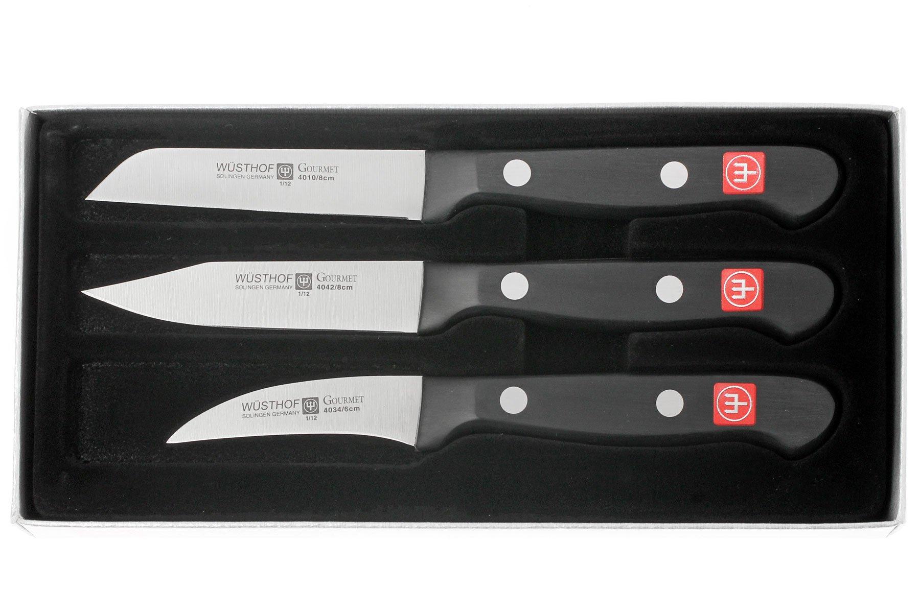 WÜSTHOF Gourmet 3piece Vegetable knife set, 9727 Advantageously