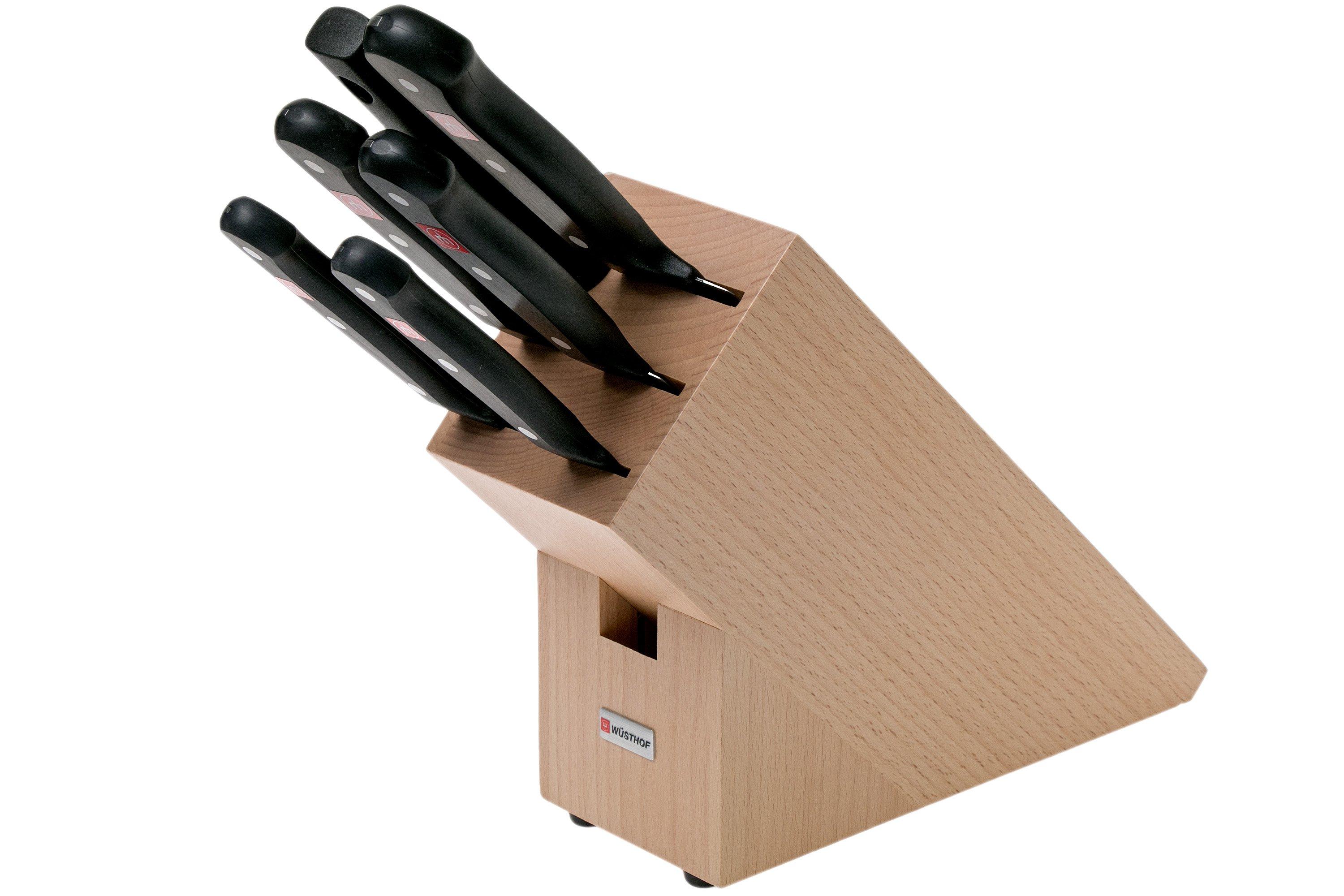 Wüsthof Gourmet messenblok beukenhout 6delig 98312 Voordelig