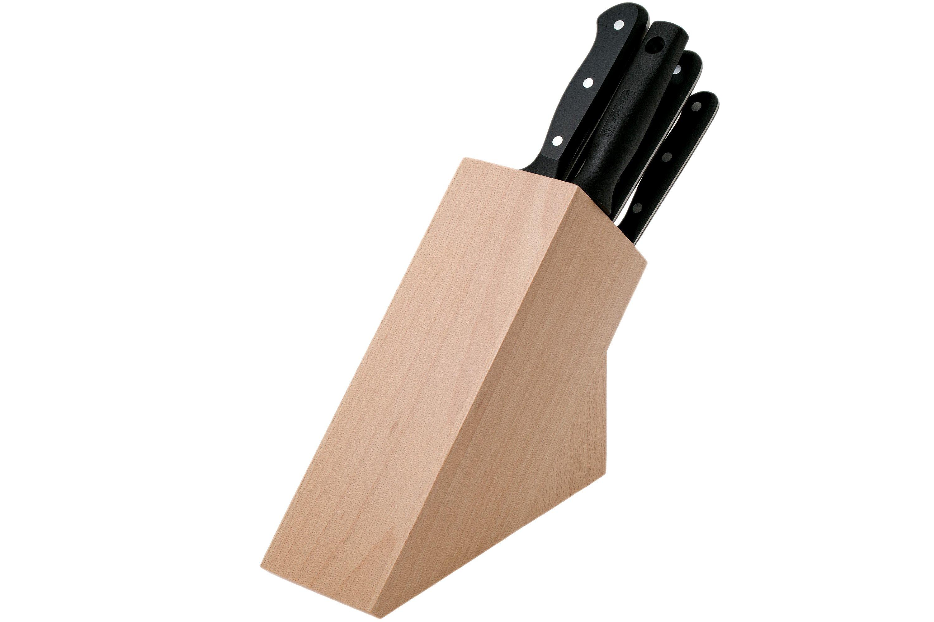 Wüsthof Gourmet knife block beechwood 6piece 98312 Advantageously shopping at