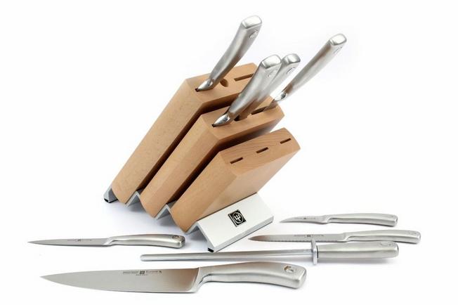 Wusthof Trident Gourmet 7-Piece Steak Knife Block Set in Stainless