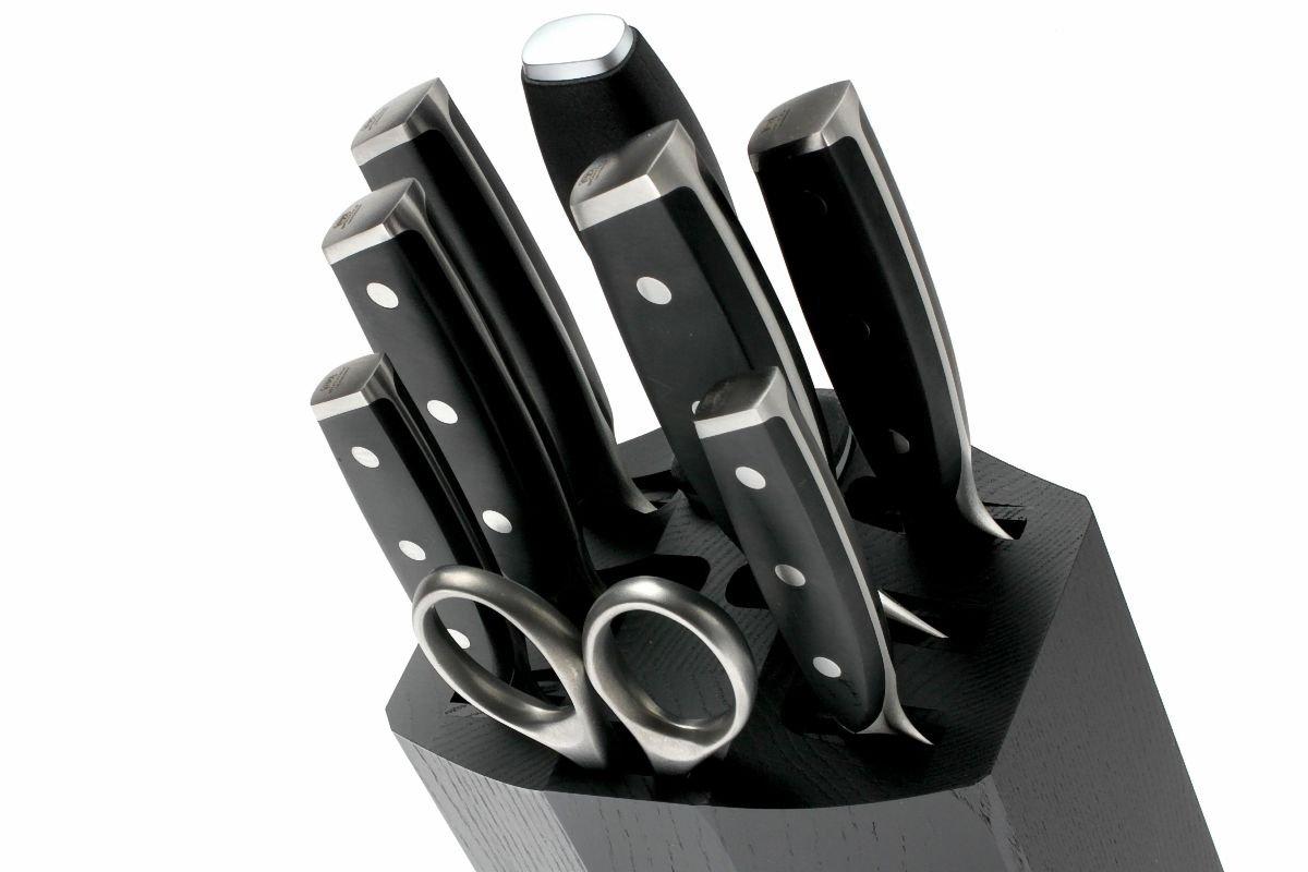 Wusthof Xline 8 piece knife block, black 9869 Advantageously shopping