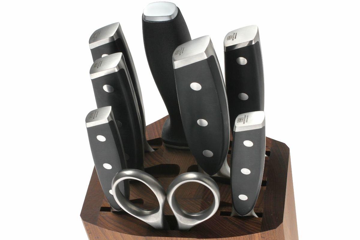 Wusthof Xline 8 piece knife block, brown 9870 Advantageously shopping