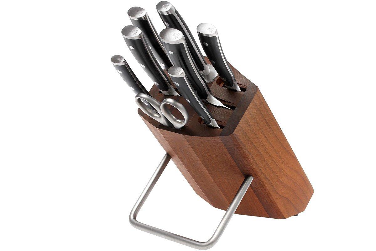 Wüsthof Classic Ikon knife block, 8 piece, brown Advantageously