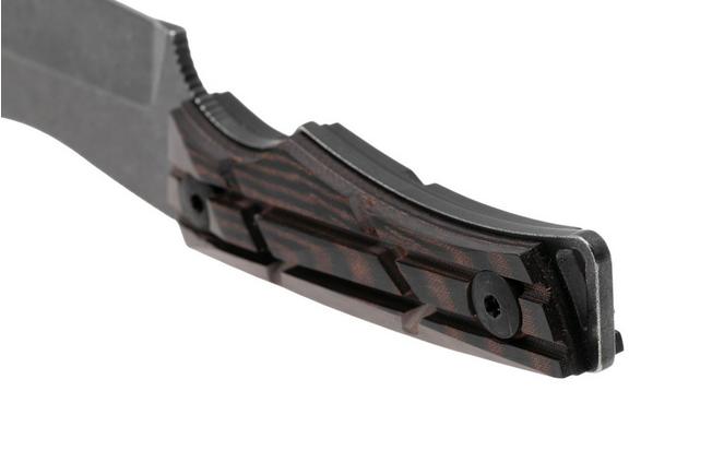 Afbeelding voor WOOX Bad Boy Hunter BUKNF06101 Acid Stonewashed D2, X-Grip Brown Micarta, jachtmes
