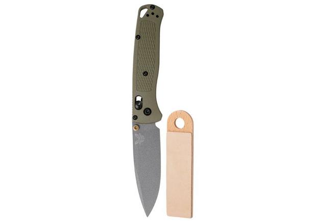 Afbeelding voor Benchmade Bugout Ranger Green 535GRY-1 met GRATIS Knivesandtools strop