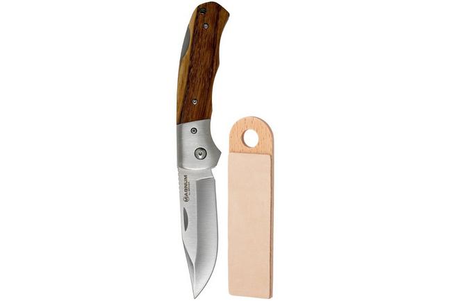Afbeelding voor Böker Magnum Rustic 01SC075 zakmes met Knivesandtools strop