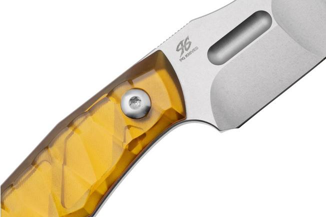 Afbeelding voor CIVIVI Propugnator C23002-3 Polished Yellow Ultem, vaststaand mes met Skerper Pocketslijpsteen