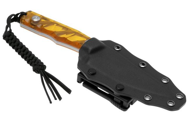 Afbeelding voor CIVIVI Propugnator C23002-3 Polished Yellow Ultem, vaststaand mes met Skerper Pocketslijpsteen