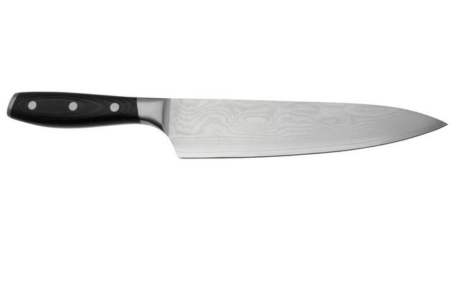 Afbeelding voor Eden Classic Damast koksmes met snijplank en mesbeschermer