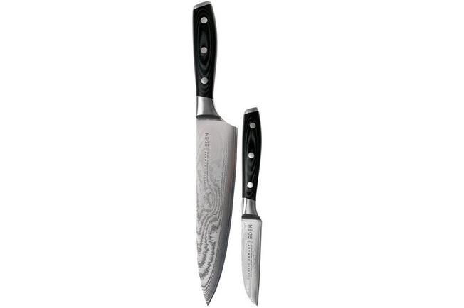 Bild für Eden Classic Damast Kochmesser 20cm und Schälmesser