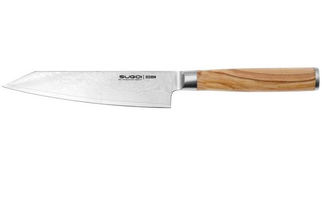 Afbeelding voor Eden Sugoi Olive 3-delige messenset koksmes, nakiri en universeelmes