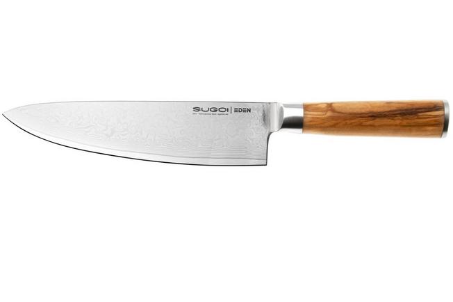 Afbeelding voor Eden Sugoi Olive 3-delige messenset koksmes, santoku en universeelmes