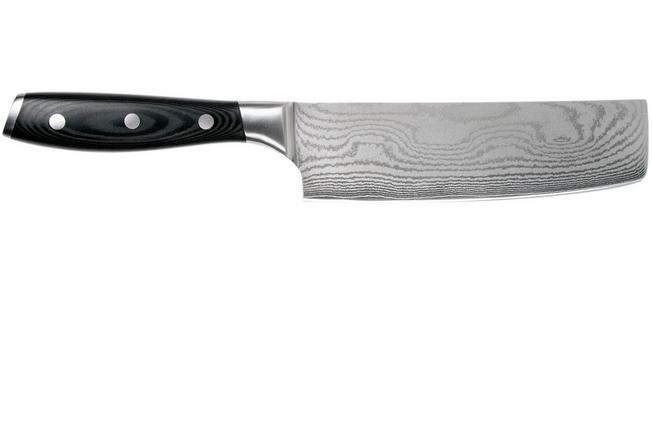 Afbeelding voor Eden Classic Damast 3-delige messenset met koksmes, nakiri en officemes 