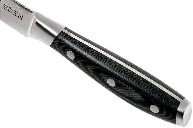 Afbeelding voor Eden Classic Damast 3-delige messenset met koksmes, nakiri en officemes 