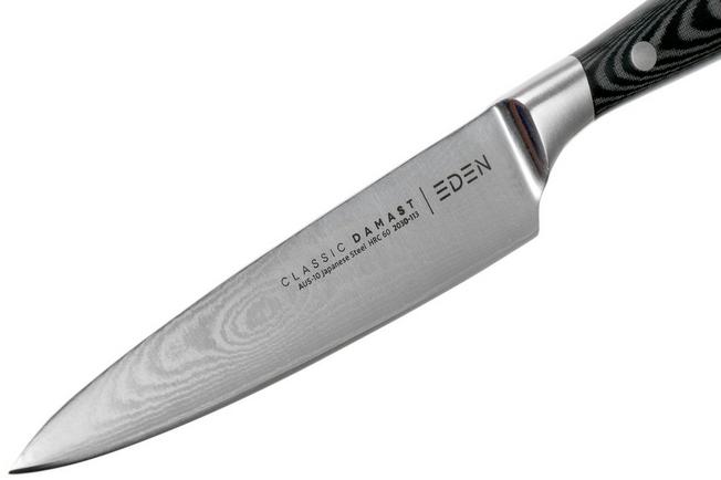 Afbeelding voor Eden Classic Damast 3-delige messenset met santoku, broodmes en universeelmes 