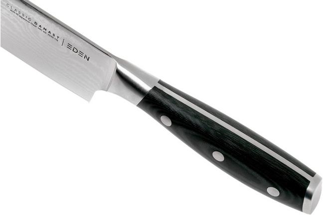 Afbeelding voor Eden Classic Damast 3-delige messenset met santoku, nakiri en officemes 