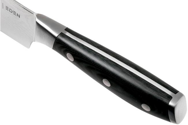 Afbeelding voor Eden Classic Damast 3-delige messenset met santoku, vleesmes en officemes 