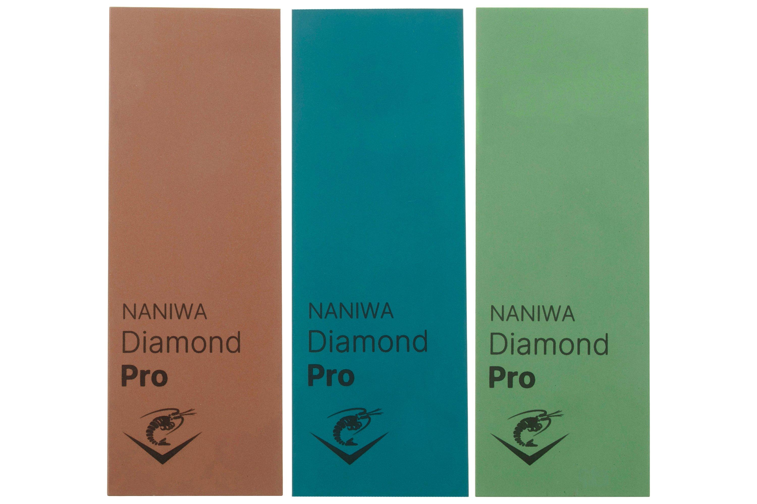 Naniwa Diamond Pro sharpening stones, grain 400, 1000, 3000 ...