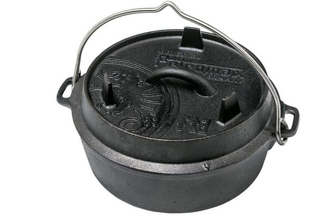Afbeelding voor Petromax Dutch Oven ft3 platte bodem met Onderhoudsvet & Pannenschraper