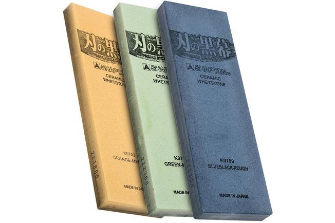 Afbeelding voor Shapton Pro Stone slijpstenen, korrel 320, 1000, 2000