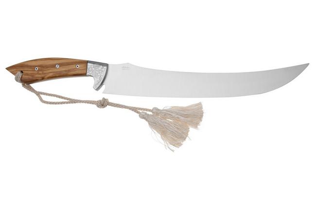 Afbeelding voor Saladini 6-delige steakmessenset olijfhout met Saladini champagnesabel olijfhout