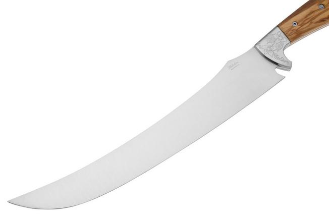 Afbeelding voor Saladini 6-delige steakmessenset olijfhout met Saladini champagnesabel olijfhout