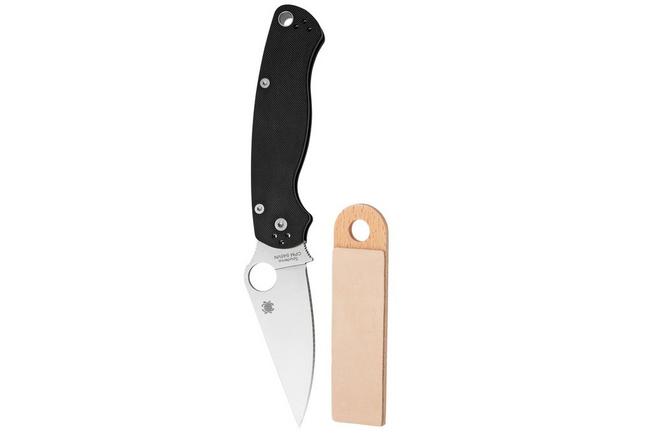 Afbeelding voor Spyderco Paramilitary 2 C82GP2 met GRATIS Knivesandtools strop