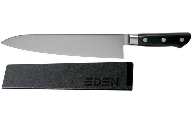 Afbeelding voor Tojiro DP 3 laags lemmet, koksmes 24 cm met GRATIS Eden mesbeschermer