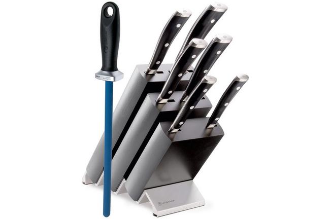 Bild für Wüsthof Classic Ikon 6-teiliges Messerset 1090370601 mit Wüsthof Keramik-Schleifstab