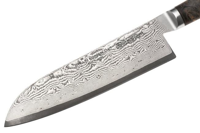 Afbeelding voor Miyabi 5000MCD 67 santoku 18 cm 34404-181 met GRATIS Eden mesbeschermer