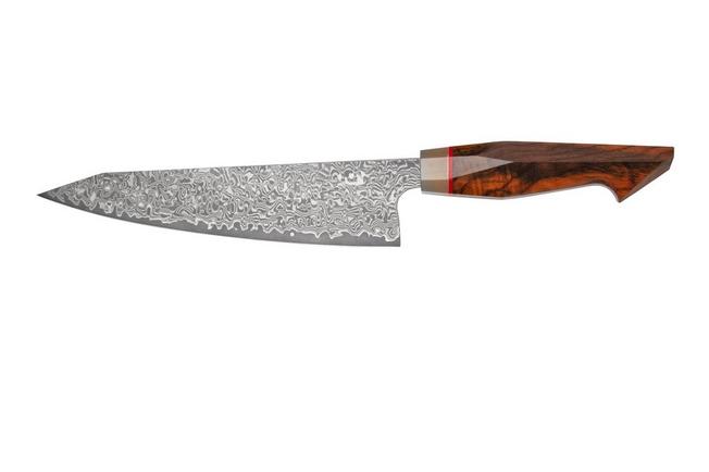 Cuchillo Acero Damasco 7,6'' - Zero Knives Vg 10 Blanco