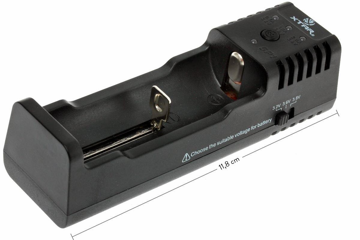 Chargeur De Batterie 18650 Version 2023 XTAR PB2S 21700 Chargeur De Batterie USB C Batterie Non Incluse (Noir