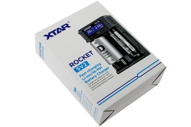 AA / AAA / C / D / 18650 / 32650 XTAR ROCKET SV2 LCD Fast Battery Charger 