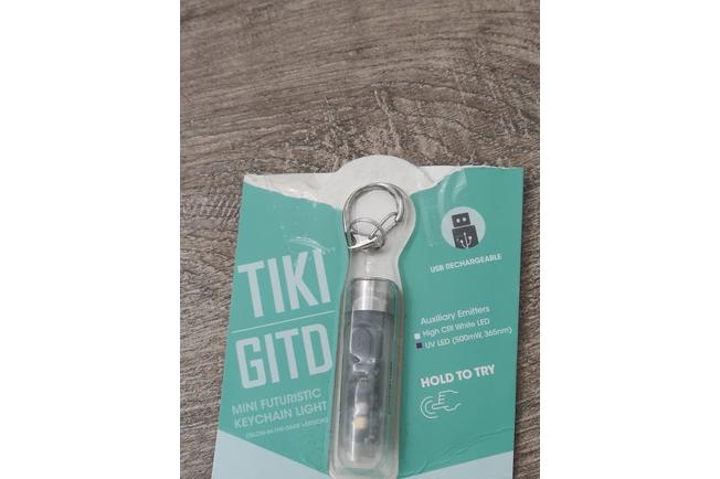 Mini lampe torche led Nitecore TIKI GITD Keychain Light - Bleu