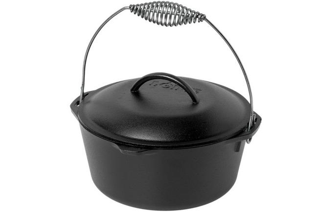 5 qt. Cast Iron Dutch Oven with Lid and Spiral Bail Handle