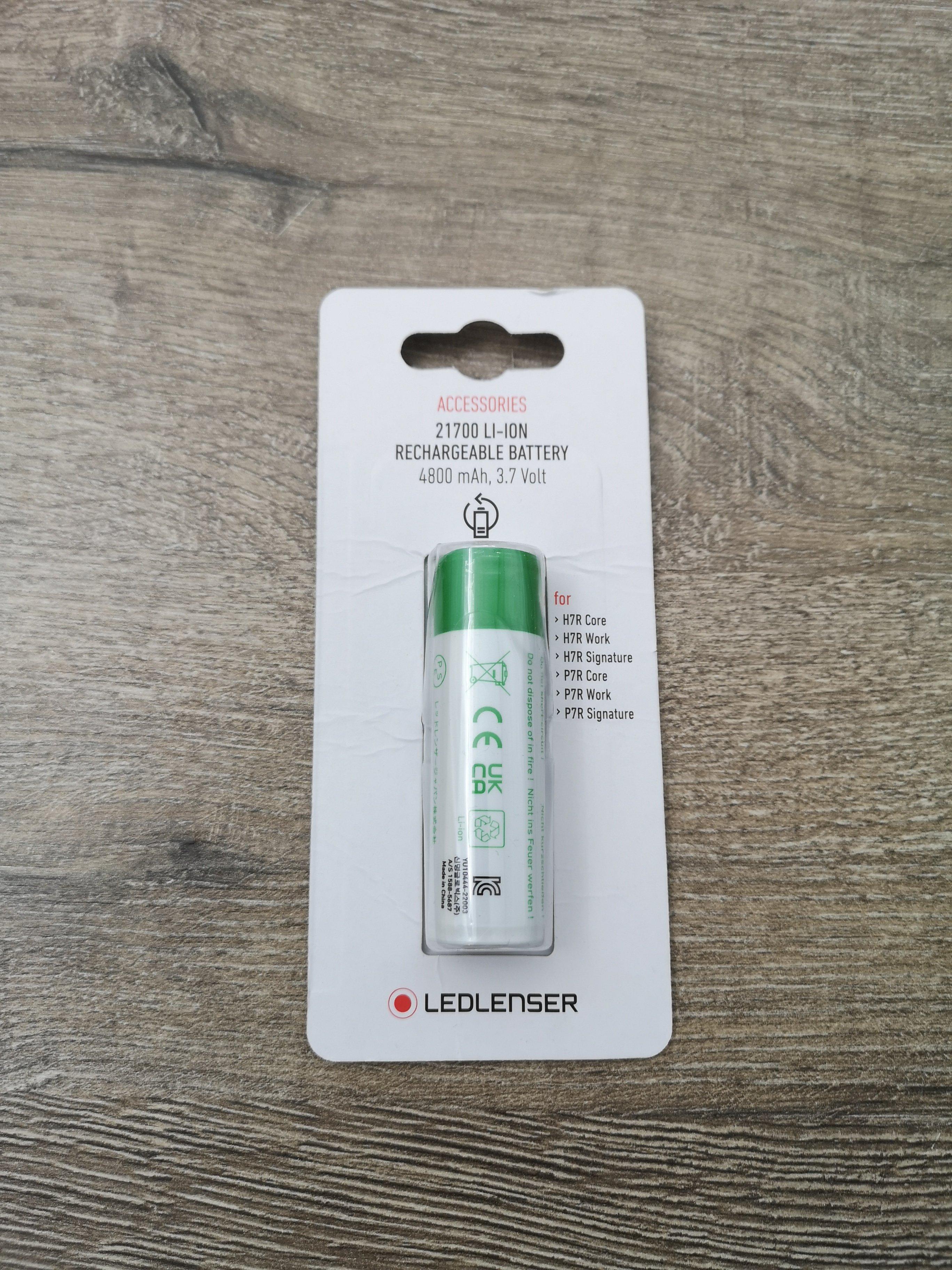 Ledlenser 21700 Li-ion accu rechargeable, 4.800mAh  Achetez à prix  avantageux chez knivesandtools.be