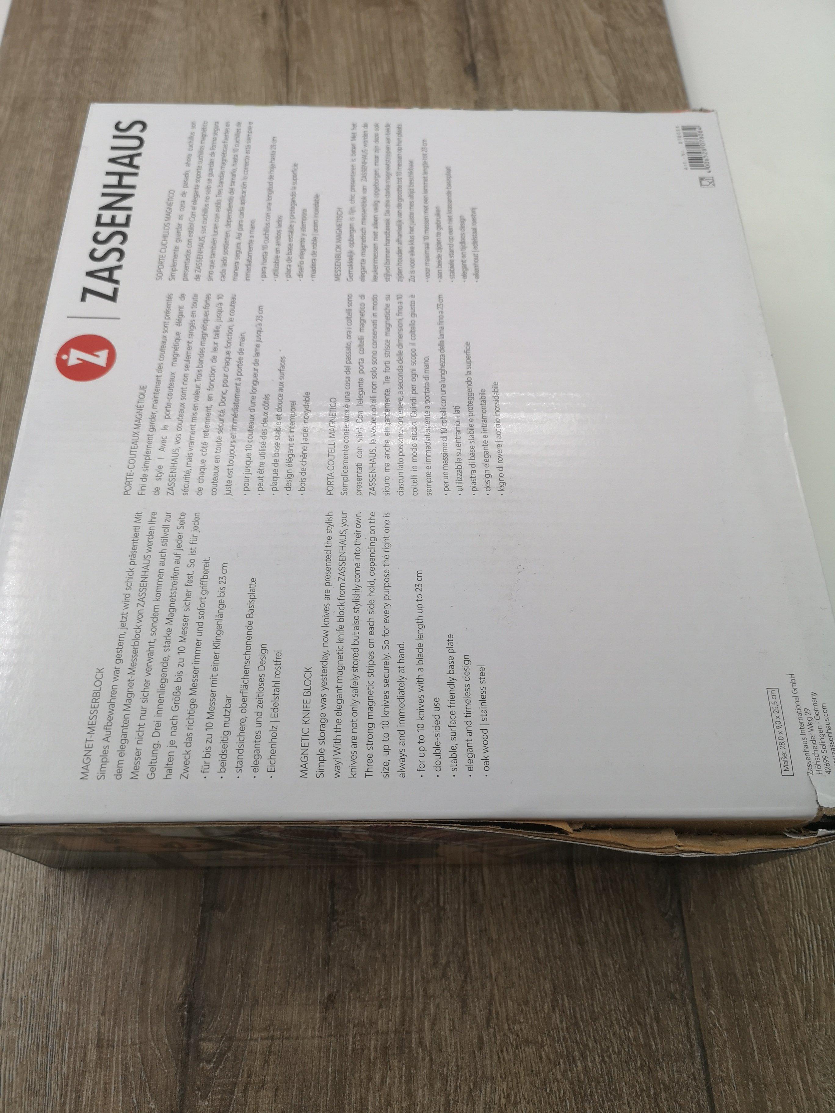 Zassenhaus knife block oak wood Advantageously shopping at