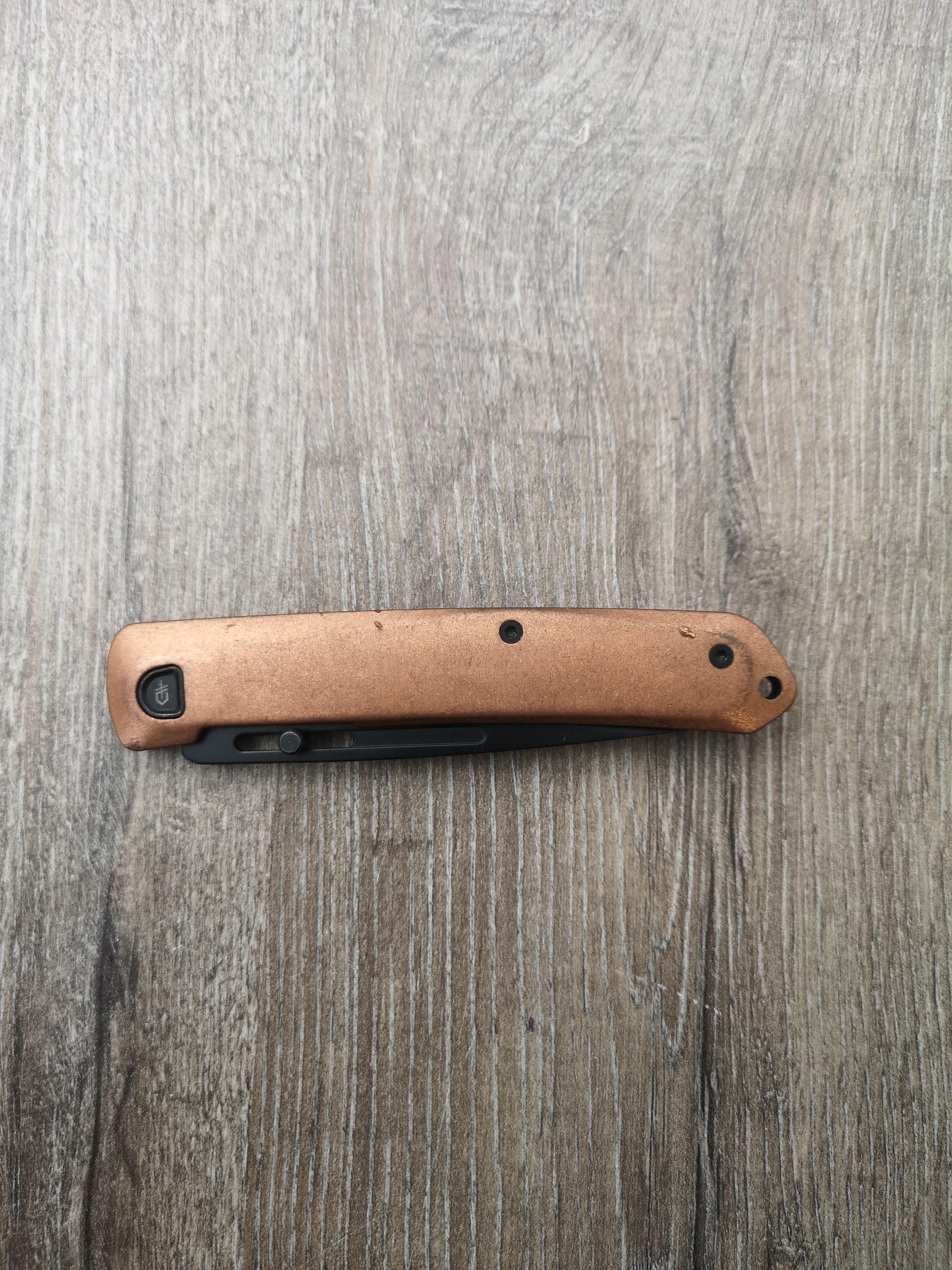 Gerber Affinity 30-001869 Copper, Black D2, pocket knife ...