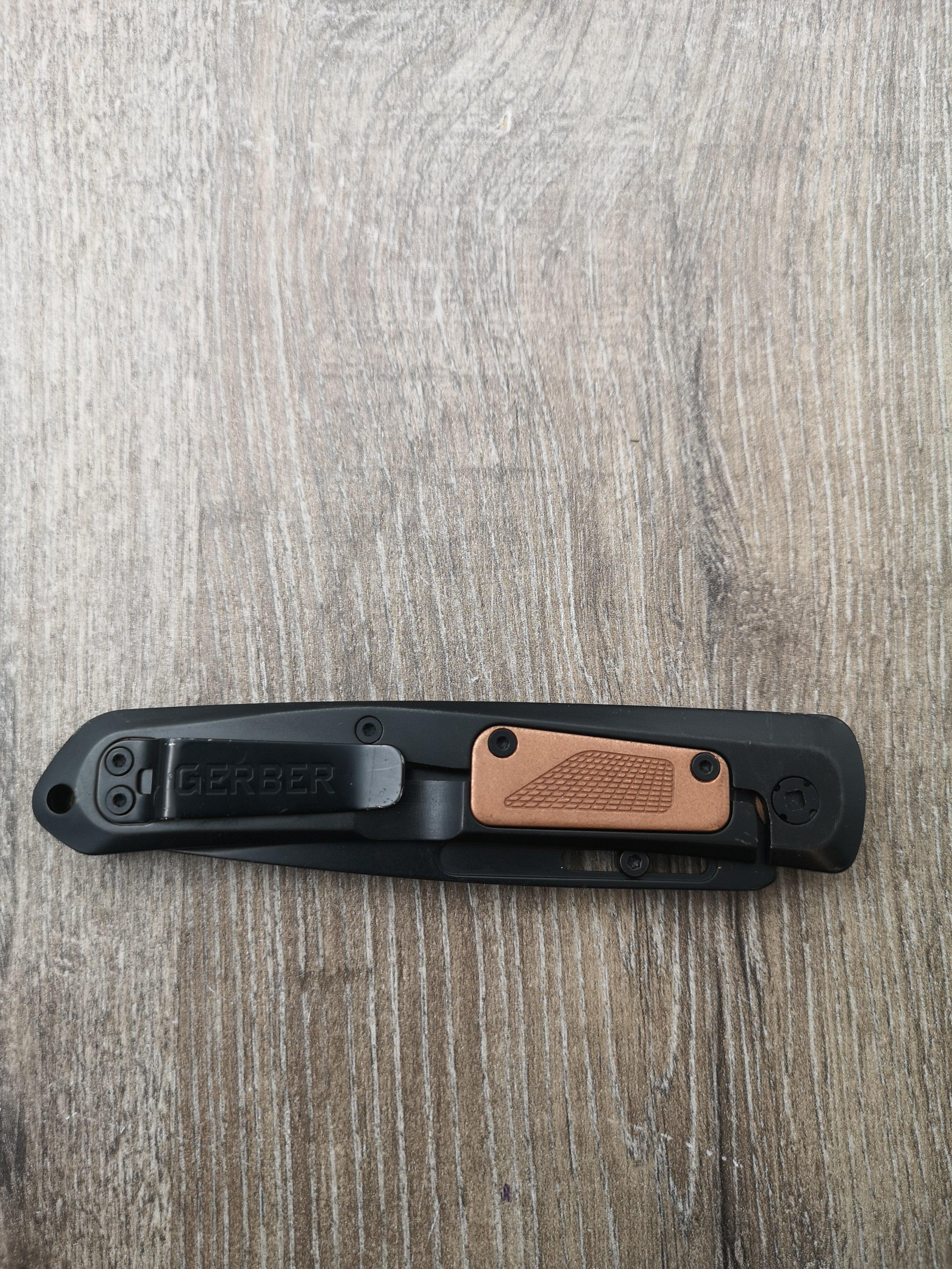 Gerber Affinity 30-001869 Copper, Black D2, pocket knife ...