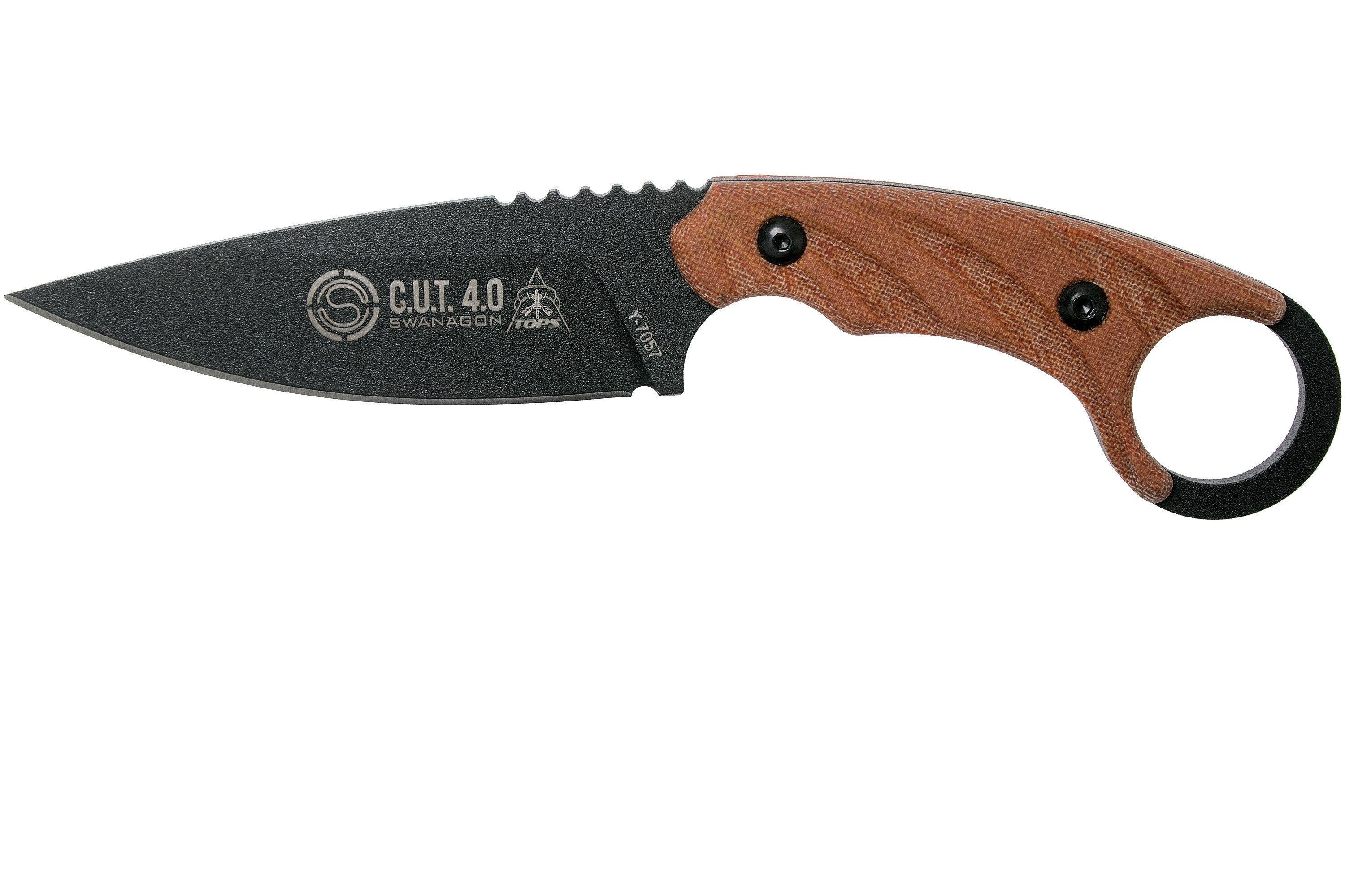 TOPS CUT 4.0 Combat Utility Tool CUT-40 fixed knife | Advantageously ...