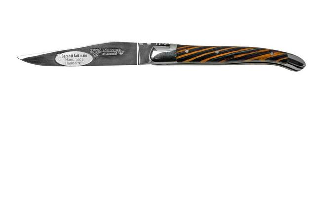 Image for Laguiole en Aubrac Samba Yellow L0210SAJIFSJ1 samba wood, polished, laguiole pocket knife, 10 cm