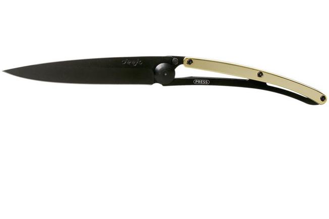 Afbeelding voor Deejo Gold Black 37g, Yellow Gold Gilded 1GM000010 zakmes