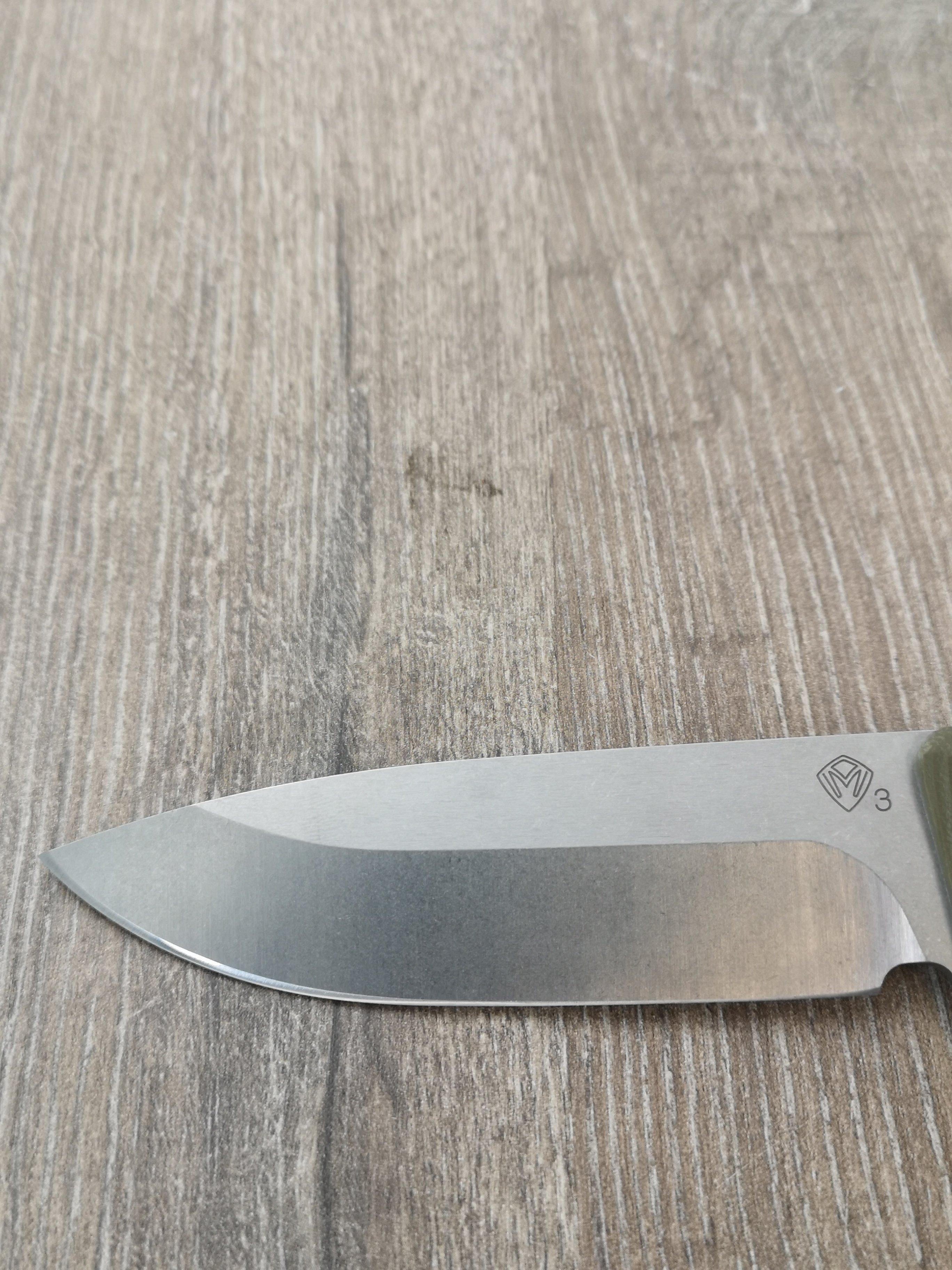 Medford Pro The San 24-TS-03, CPM 3V Tumbled Blade, OD Green G10 ...