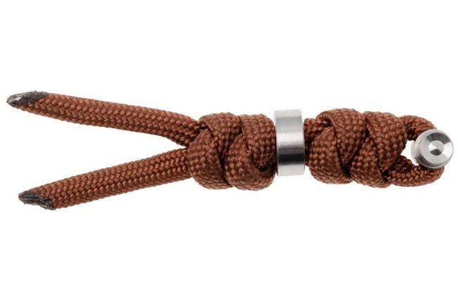 Image pour Chris Reeve Large Sebenza/Umnumzaan Lanyard with bead rust/silver COM-7133