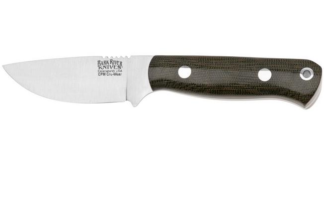 Image for Bark River Bravo Necker K07-061GCM CPM Cru-Wear, Green Canvas Micarta, neck knife